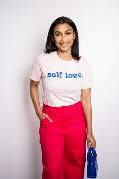 Self Love Unisex T-Shirt - Blue Writing