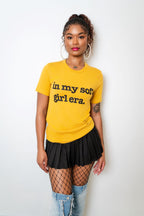 In My Soft Girl Era Unisex T-Shirt - Black Writing