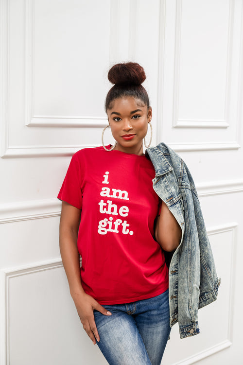 I Am The Gift Unisex T-Shirt - White Writing