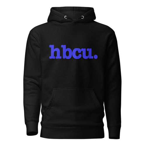 HBCU Unisex Hoodie - Blue Writing