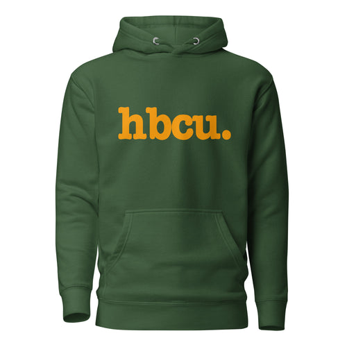 HBCU Unisex Hoodie - Orange Writing