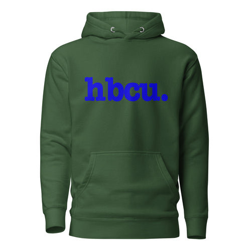 HBCU Unisex Hoodie - Blue Writing