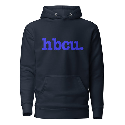 HBCU Unisex Hoodie - Blue Writing