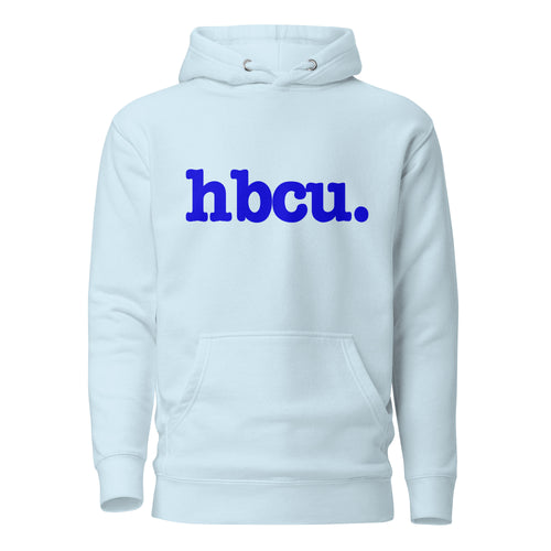 HBCU Unisex Hoodie - Blue Writing