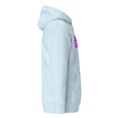 Healed & Happy Unisex Hoodie - Bright Purple Writing