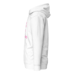 Stay On Your P's....Unisex Hoodie - Pink Writing