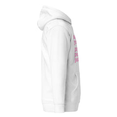 Stay On Your P's....Unisex Hoodie - Pink Writing