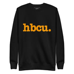 HBCU Unisex Premium Sweatshirt - Orange Writing