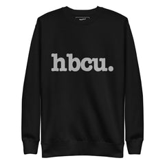 HBCU Unisex Premium Sweatshirt - Silver Writing