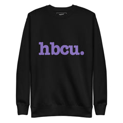 HBCU Unisex Premium Sweatshirt - Purple Writing