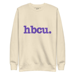 HBCU Unisex Premium Sweatshirt - Purple Writing