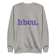 HBCU Unisex Premium Sweatshirt - Purple Writing