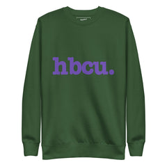 HBCU Unisex Premium Sweatshirt - Purple Writing