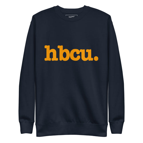 HBCU Unisex Premium Sweatshirt - Orange Writing