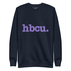 HBCU Unisex Premium Sweatshirt - Purple Writing