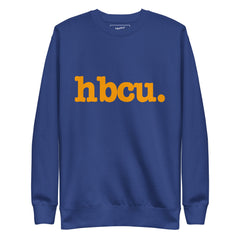 HBCU Unisex Premium Sweatshirt - Orange Writing