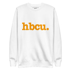 HBCU Unisex Premium Sweatshirt - Orange Writing