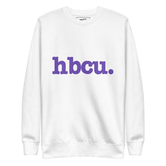 HBCU Unisex Premium Sweatshirt - Purple Writing