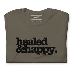 Healed & Healed Unisex T-Shirt - Black Writing