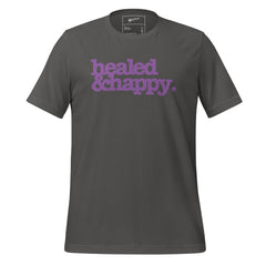 Healed & Happy Unisex T-Shirt - Lavender Writing