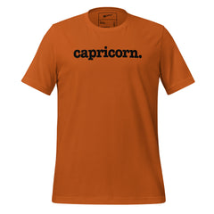 Capricorn Unisex T-Shirt - Black Writing