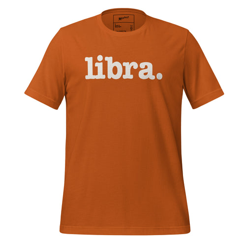 Libra Unisex T-Shirt - White Writing