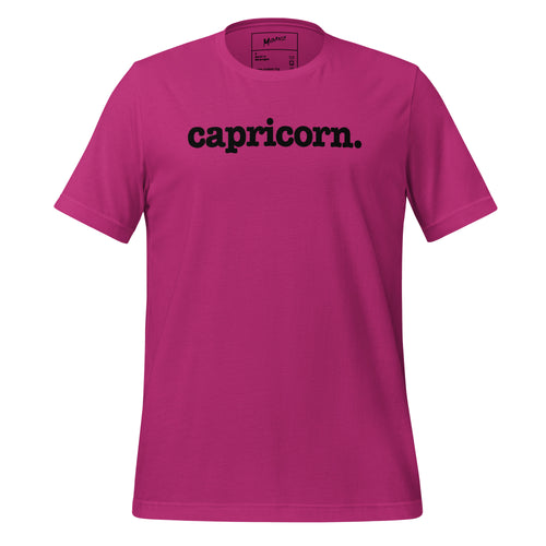 Capricorn Unisex T-Shirt - Black Writing