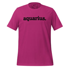 Aquarius Unisex T-Shirt - Black Writing