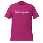 Scorpio Unisex T-Shirt - White Writing