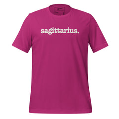 Sagittarius Unisex T-Shirt - White Writing