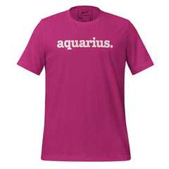 Aquarius Unisex T-Shirt - White Writing