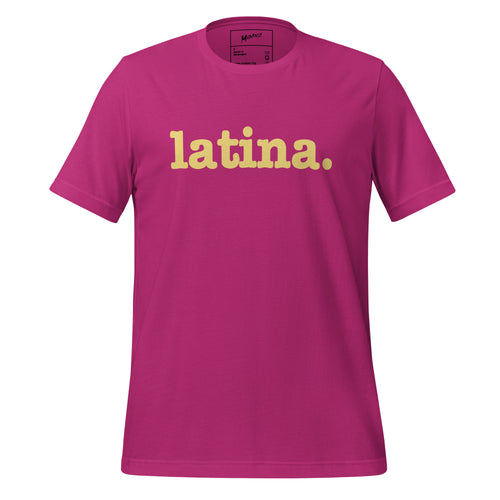 Latina Unisex T-Shirt - Yellow Writing