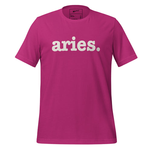 Aries Unisex T-Shirt - White Writing