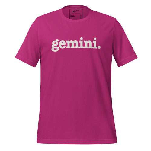 Gemini Unisex T-Shirt - White Writing