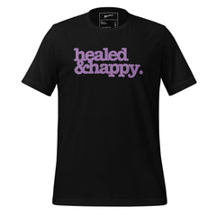 Healed & Happy Unisex T-Shirt - Lavender Writing