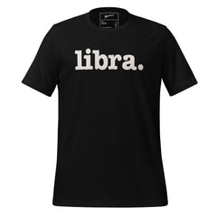 Libra Unisex T-Shirt - White Writing