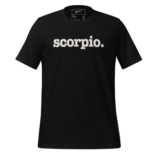 Scorpio Unisex T-Shirt - White Writing