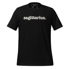 Sagittarius Unisex T-Shirt - White Writing