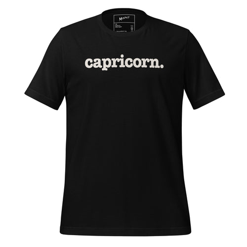 Capricorn Unisex T-Shirt - White Writing