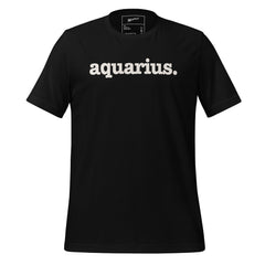 Aquarius Unisex T-Shirt - White Writing