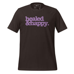 Healed & Happy Unisex T-Shirt - Lavender Writing