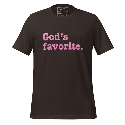 God's Favorite Unisex T-Shirt - Pink Writing