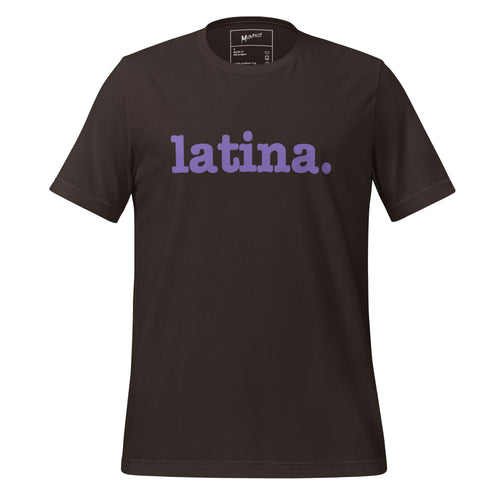 Latina Unisex T-Shirt - Purple Writing