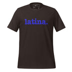 Latina Unisex T-Shirt - Blue Writing