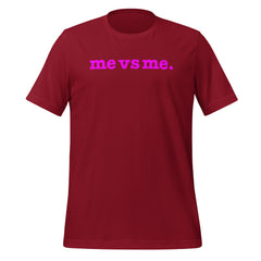 Me vs Me Unisex T-Shirt - Bright Purple Writing