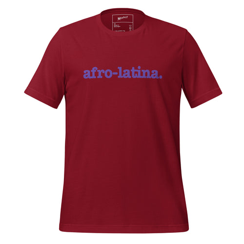 Afro-Latina Unisex T-Shirt - Purple Writing