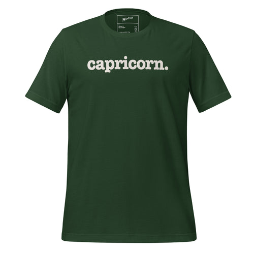 Capricorn Unisex T-Shirt - White Writing