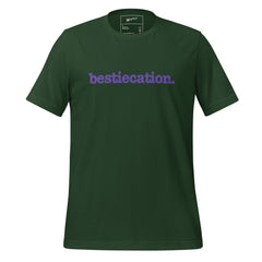 Bestiecation Unisex T-Shirt - Purple Writing