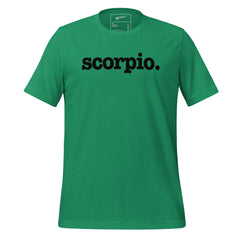 Scorpio Unisex T-Shirt - Black Writing