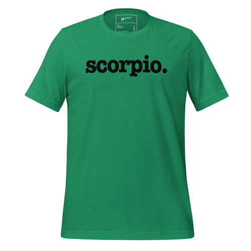 Scorpio Unisex T-Shirt - Black Writing